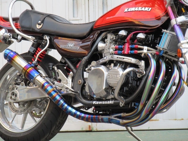 ゼファー750/rs ショート管 ワンオフ マフラー